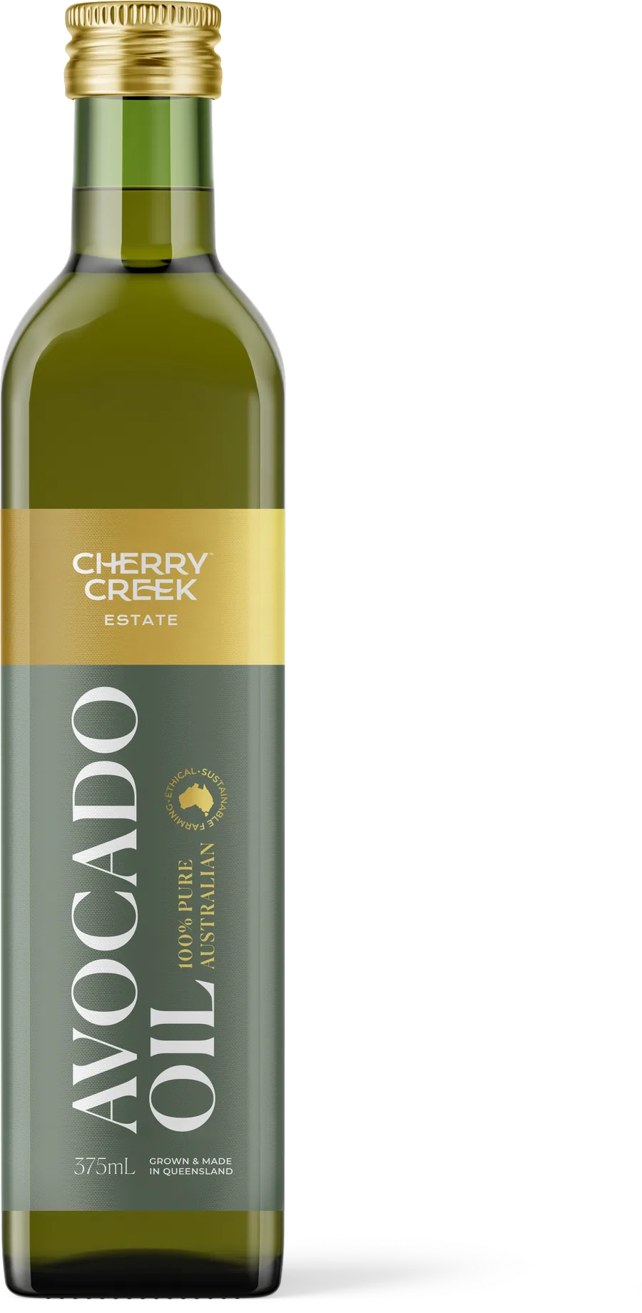 Cherry Creek Estate extra virgin avocado oil bottle